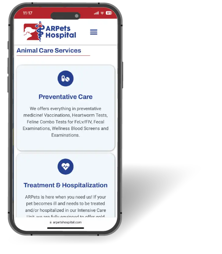 ARPets Hospital — work sample 2.2