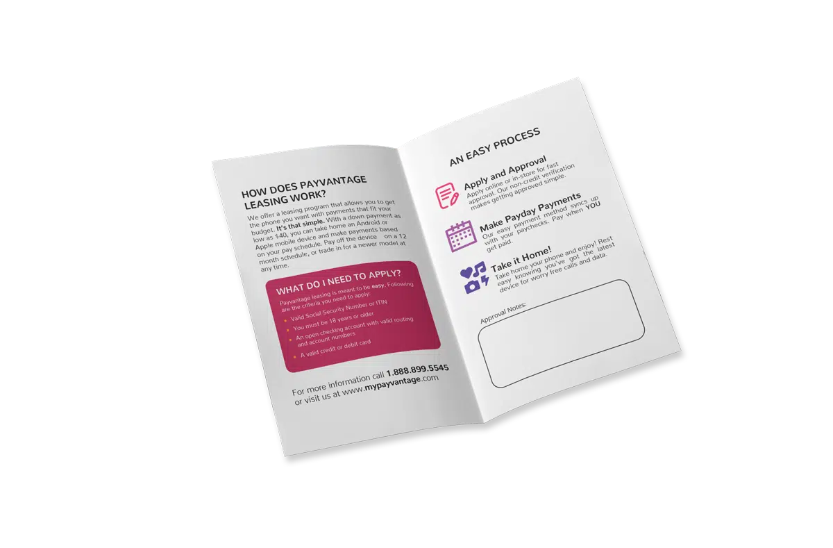 Payvantage — work sample 6